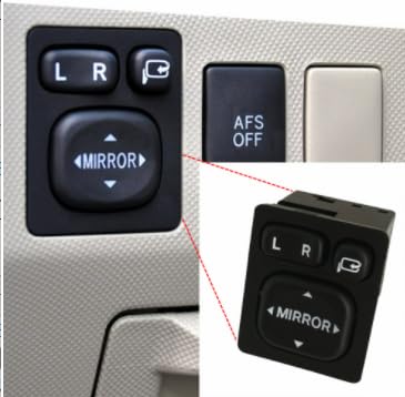 Malcayang Power Auto Rear Mirror Folding Switch with Wire Harness 8487252040 for Toyota Vios Rav4 Camry Scion LexusCorolla CE120NZE120ZZE 20032008 - Image 3