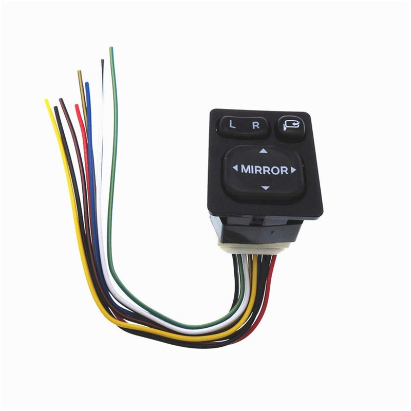 Malcayang Power Auto Rear Mirror Folding Switch with Wire Harness 8487252040 for Toyota Vios Rav4 Camry Scion LexusCorolla CE120NZE120ZZE 20032008 - Image 2