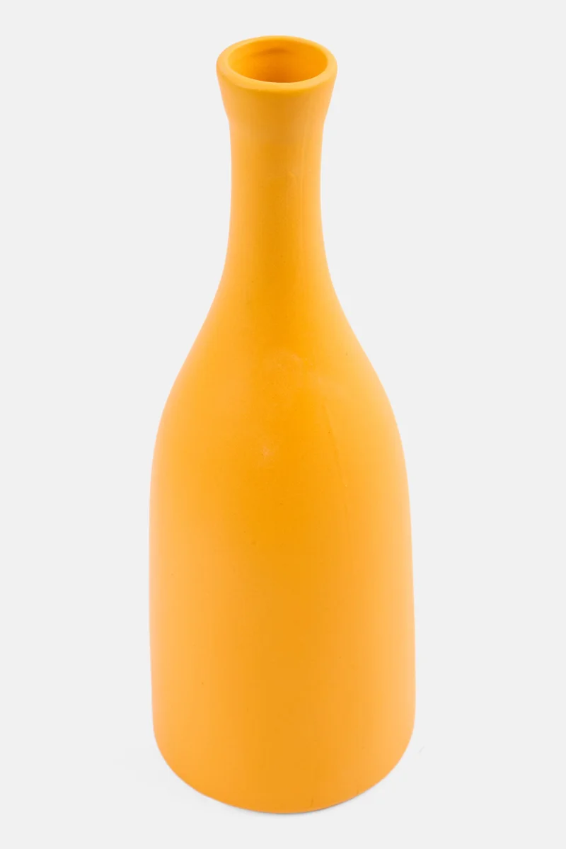 Muy Mucho Ceramic Flower Vase, Orange