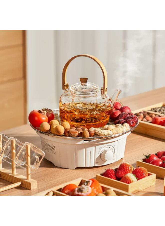 Yihutea Electric Ceramic Stove Tea Brewing Set less Indoor Simulated Charcoal Fire Tea Cooker Health Tea Stove Housewarming Gift
