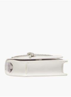 Flora Bella By Shoexpress Girls Embellished Crossbody Bag With Button Closure And Chain Strap  - Image 5