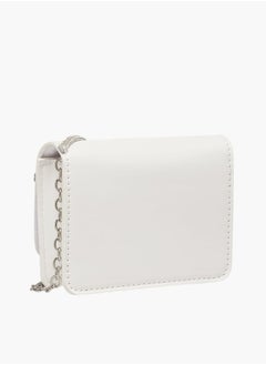 Flora Bella By Shoexpress Girls Embellished Crossbody Bag With Button Closure And Chain Strap  - Image 3
