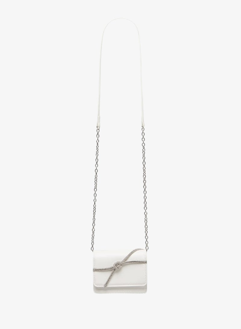 Flora Bella By Shoexpress Girls Embellished Crossbody Bag With Button Closure And Chain Strap - Image 2