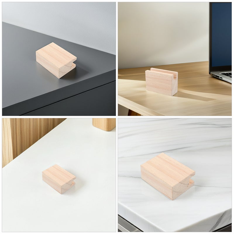 🖊️ طقم رفع سرير خشبي بلون كحلي مناسب لغرفة النوم وصالة المكتب - Image 2