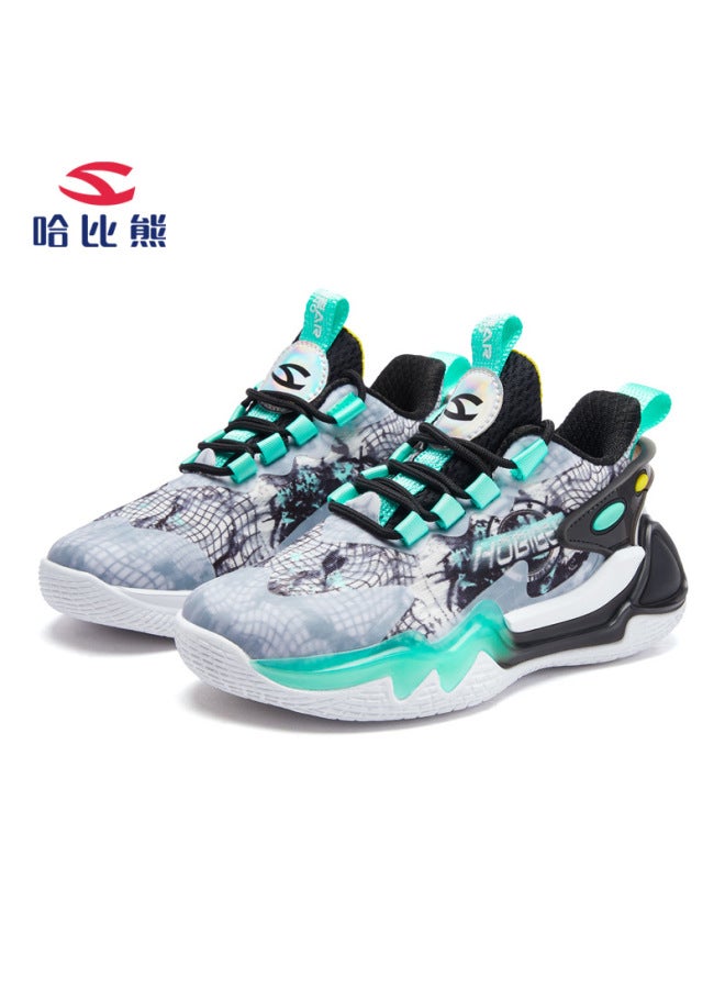 Habibie Children's Shoes Spring And Autumn New Basketball Shoes Breathable Fabric Light Big Boys Tide Shoes A Generation Of Hair