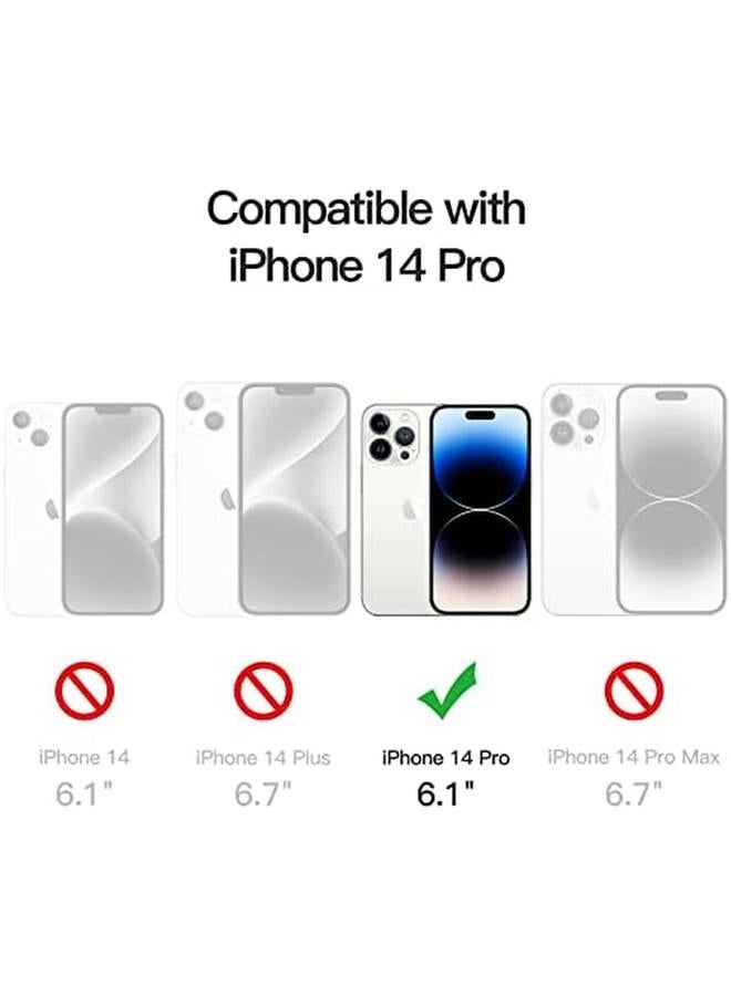 جي تيك واقي شاشة بتغطية كاملة لهاتف آيفون 14 برو مقاس 6.1 بوصة مع واقي عدسة الكاميرا من الزجاج المقوى عالي الدقة، عبوتان لكل منهما - Image 3