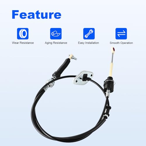 WMPHE 3382008020 Automatic Transmission Shift Cable Gear Shifter Compatible with Toyota Sienna 2004-2010 Replacement for 33820-08020 33820B - Image 3