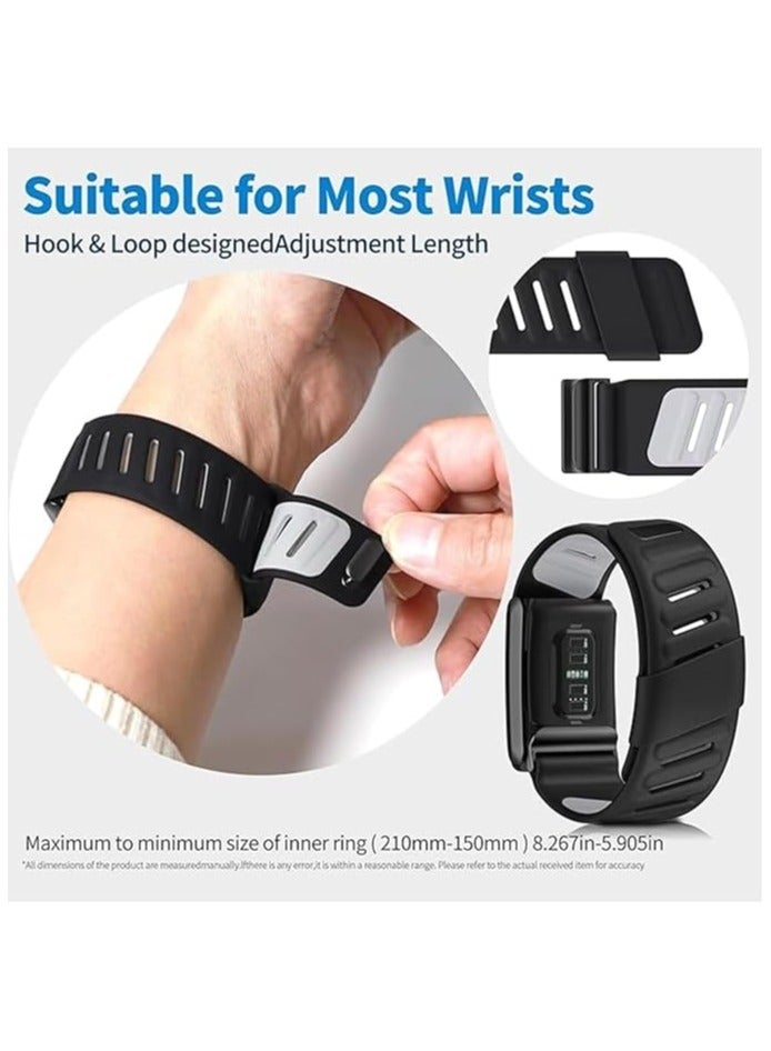 Generic Sport Comfort Durable Silicone Wristband Compatible with WHOOP 4.0 Band, Durable, Comfortable, Breathable and Adjustable Strap for Men & Women, with U Shaped Connector  - Image 3
