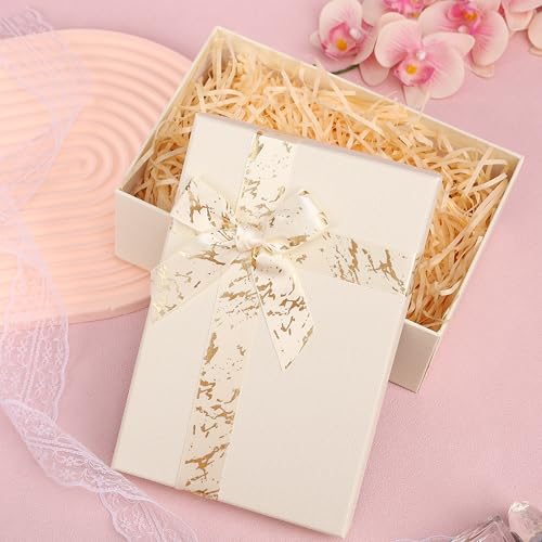 HOME ELEMENTS 3 Pcs Set of Luxury Gift Box Set With Bow, Bridesmaid Box, Decorative Present Boxes for Diwali Christmas Wedding Birthdays Special Occasions Gift Hampers (Pink) - Image 3