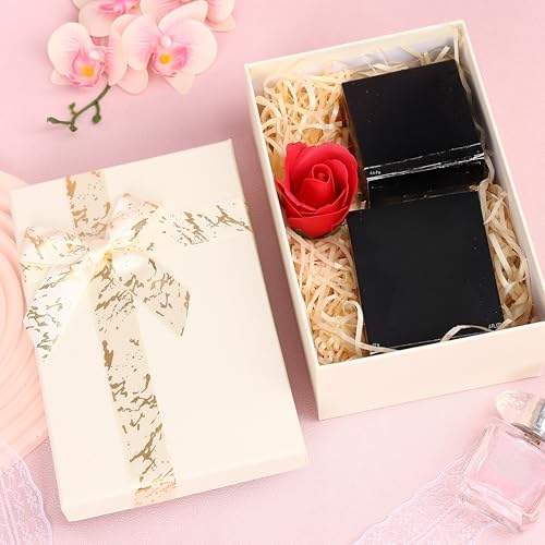 HOME ELEMENTS 3 Pcs Set of Luxury Gift Box Set With Bow, Bridesmaid Box, Decorative Present Boxes for Diwali Christmas Wedding Birthdays Special Occasions Gift Hampers (Pink) - Image 2