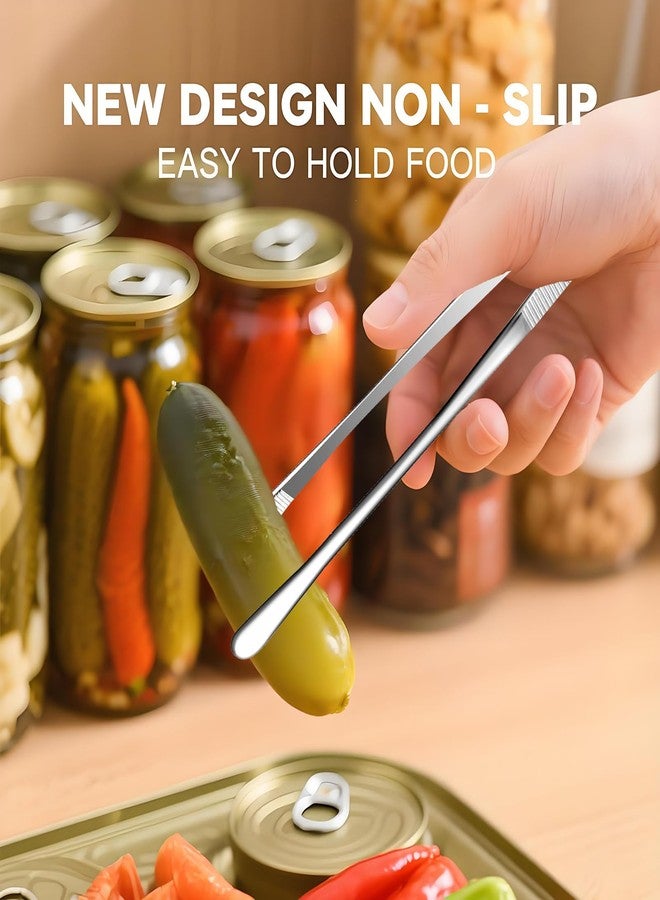 Pinovk Kitchen Tweezers Tongs, Cooking Tweezers Stainless Steel - 12-inch Ideal for Grilling Meat, BBQ, Pasta, Plating, and Pinching Delicate Small Pieces of Food, Set of 2 - Image 5
