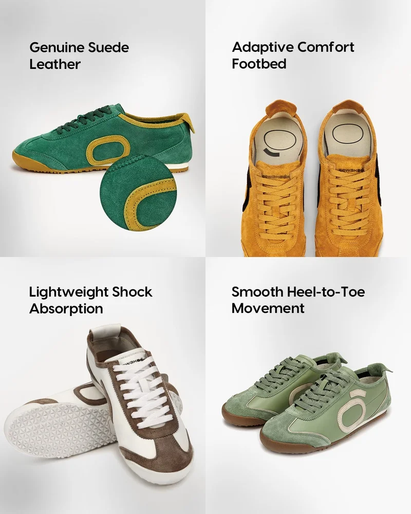 bewakoof Brown Men's White & Brown Dune Color Block Suede Leather Low-Top Sneakers for Men | Best Price UAE