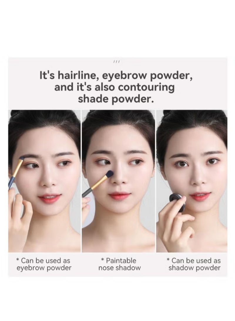 VERONNI Bid Farewell to Thinning Hairlines, Instantly Define Your Features – Multipurpose Contour Powder. One Compact Does It All: Hairstyle + Makeup. Sweat-Resistant & Long-Lasting, Easy to Remove. - Image 2