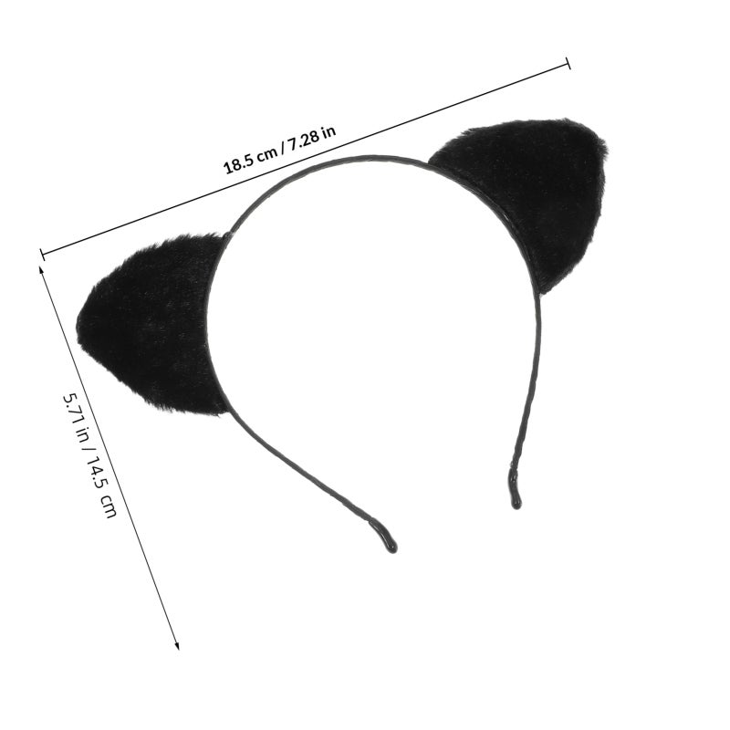 Cute Hairband For Washing Face Skincare Headband Cat Ears Hairband Facial Headband For Women Spa Headband For Washing Face - Image 2