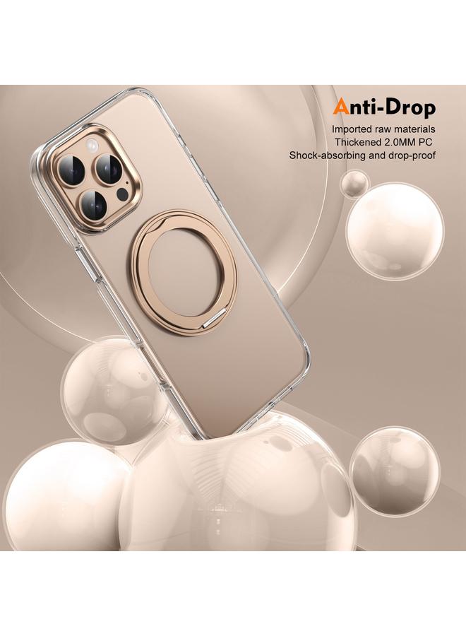 S-TOP Case For iPhone 16 Pro Ice-Cold Rotating Ring Holder PC MagSafe Phone Case - Image 3