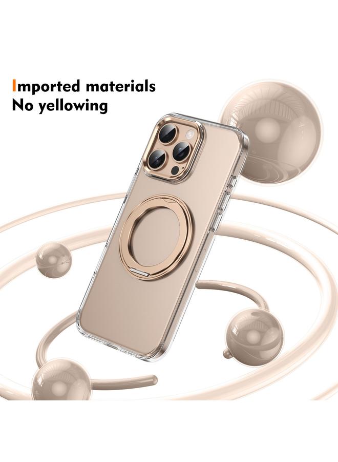 S-TOP Case For iPhone 16 Pro Ice-Cold Rotating Ring Holder PC MagSafe Phone Case - Image 2