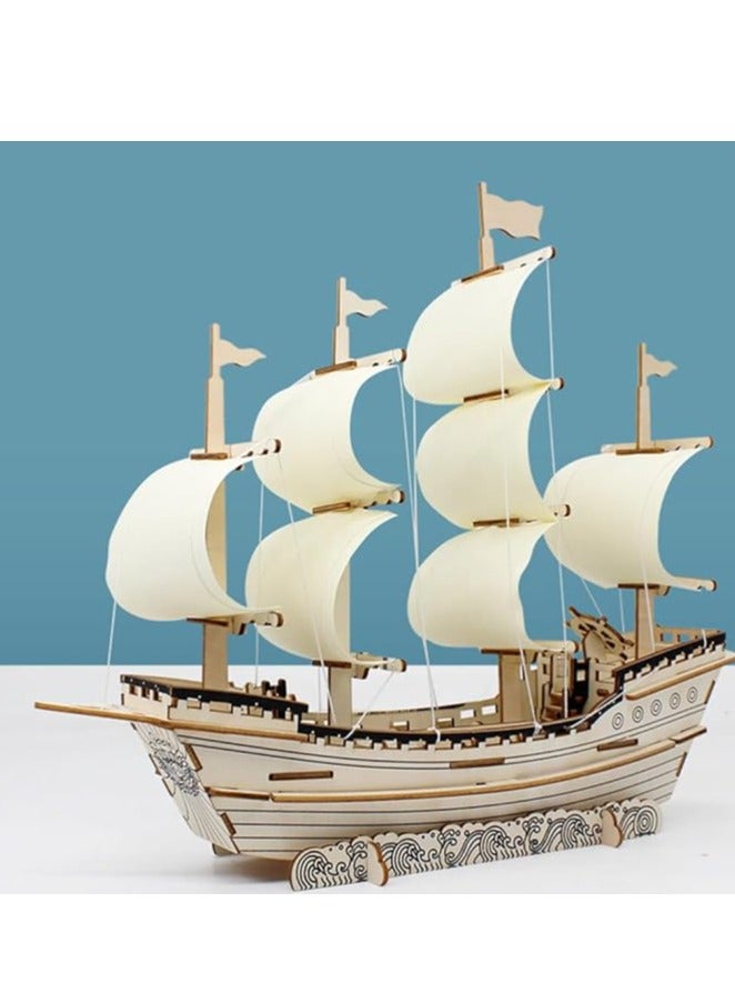 3D الألغاز للبالغين DIY 3D لغز المراكب الشراعية 3D خشبي نموذج المراكب الشراعية الخشب نموذج نماذج خشبية للبالغين لبناء 3D الخشب اللغز نموذج الحرف للبالغين نموذج المراكب الشراعية - Image 2