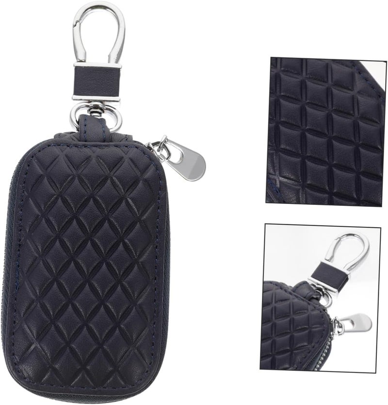 OUNONA Key Pouch for Car Keys Fit Leather Cover Zipper Bag Protective Case for Forte - Image 3