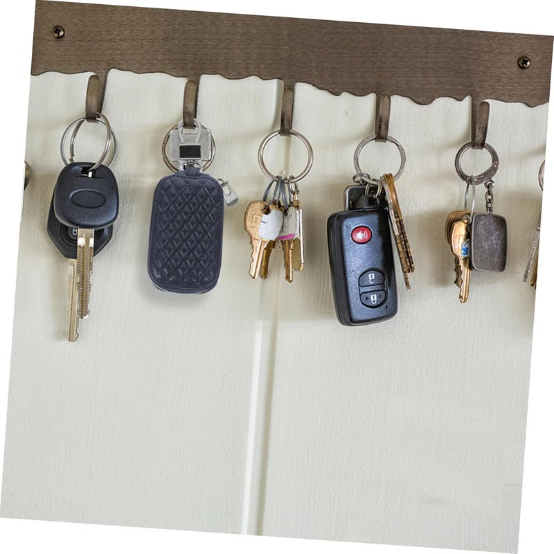 OUNONA Key Pouch for Car Keys Fit Leather Cover Zipper Bag Protective Case for Forte - Image 4