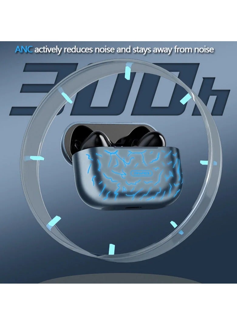 Awei T29 ANC True Wireless Bluetooth Gaming Earbuds - Ergonomic Design, Portable Charging, RGB LED, Waterproof, Black - Image 3