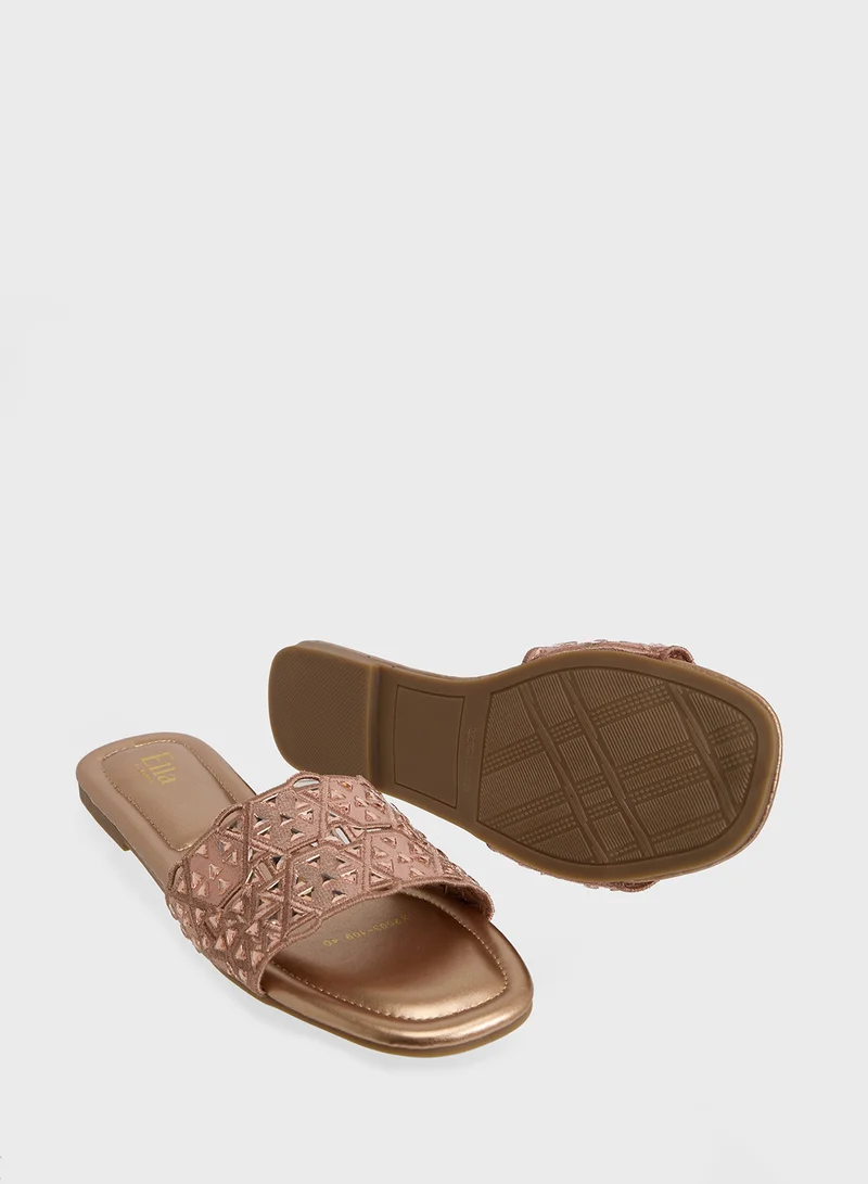 Ella Limited Edition Diamante Flat Sandal