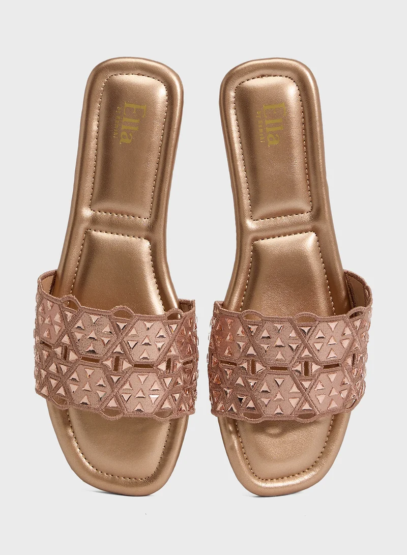 Ella Limited Edition Diamante Flat Sandal
