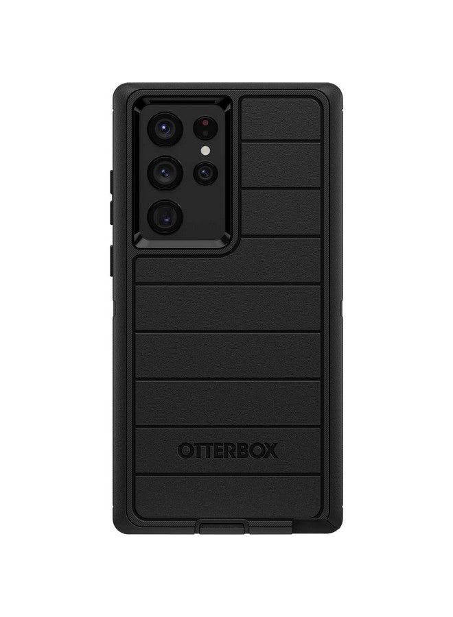 أوتربوكس جراب OtterBox Defender Series لهاتف Samsung Galaxy S22 Ultra (فقط) - مشبك جراب متضمن - حماية من الميكروبات - عبوة غير مخصصة للبيع بالتجزئة - أسود - Image 2
