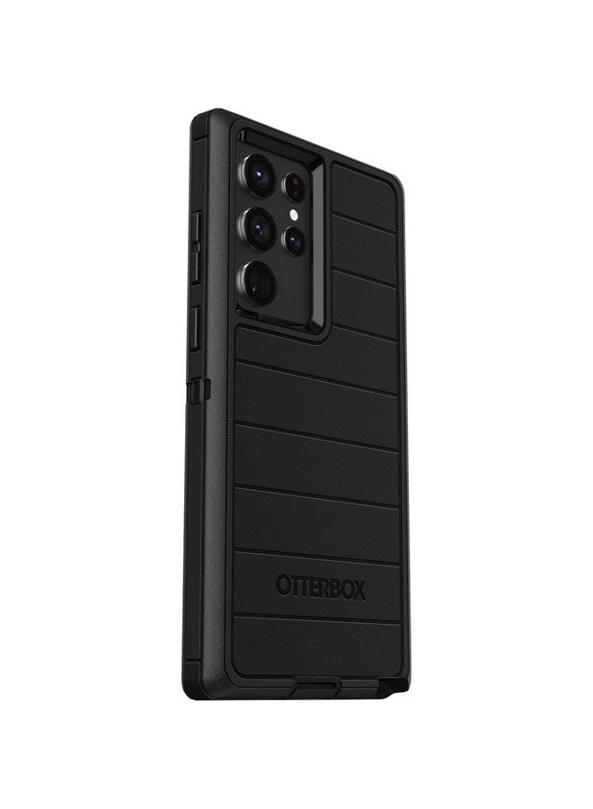 أوتربوكس جراب OtterBox Defender Series لهاتف Samsung Galaxy S22 Ultra (فقط) - مشبك جراب متضمن - حماية من الميكروبات - عبوة غير مخصصة للبيع بالتجزئة - أسود - Image 4