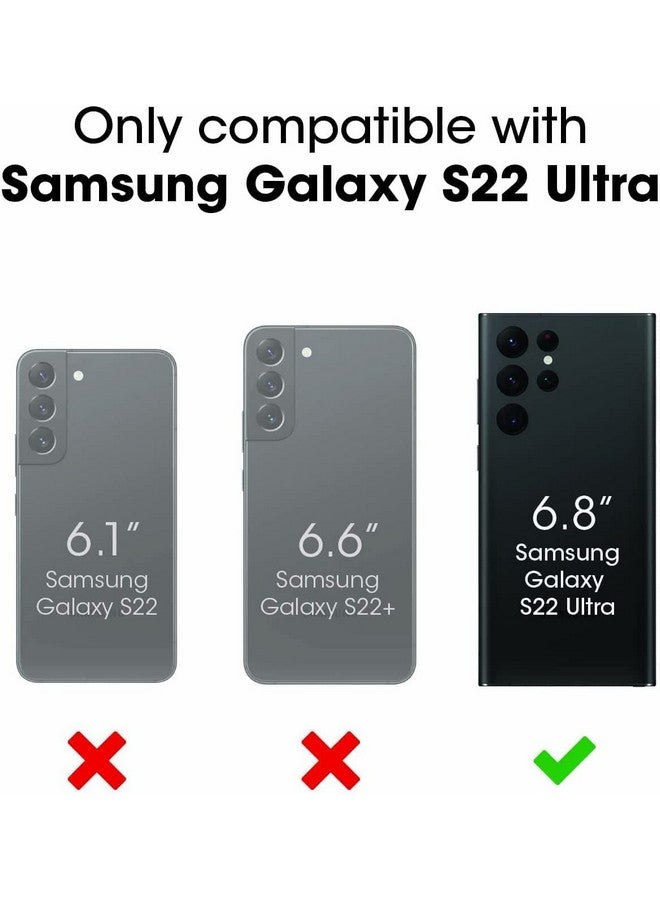 أوتربوكس جراب OtterBox Defender Series لهاتف Samsung Galaxy S22 Ultra (فقط) - مشبك جراب متضمن - حماية من الميكروبات - عبوة غير مخصصة للبيع بالتجزئة - أسود - Image 1