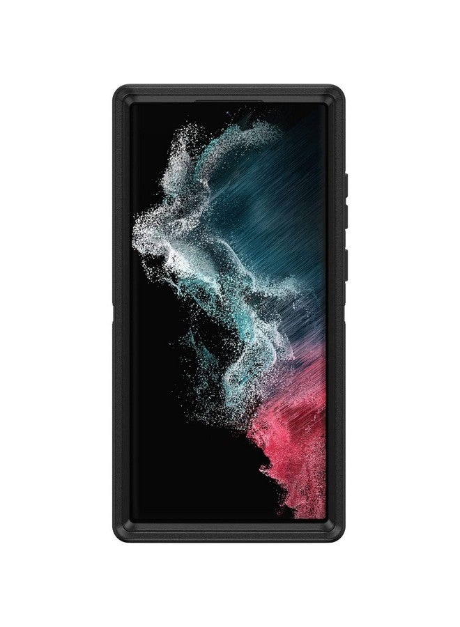 أوتربوكس جراب OtterBox Defender Series لهاتف Samsung Galaxy S22 Ultra (فقط) - مشبك جراب متضمن - حماية من الميكروبات - عبوة غير مخصصة للبيع بالتجزئة - أسود - Image 3