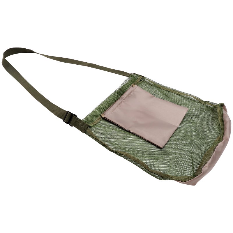 Large Capacity Mesh Bag Convenient Shoulder Bag Folding Crossbody Bag Outdoor Supply - Image 1
