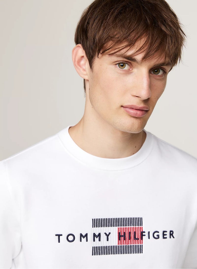 Tommy Hilfiger Sport Logo Embroidery Crew Neck Sweatshirt  - Image 5