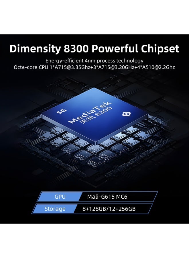 ANBERNIC  RG477V Retro Handheld Game Console , RG477V Support HDMI TV Output 5G WiFi Bluetooth 5.3 , 4.7 Inch IPS Screen Android 14 System Built-in 128G TF Card (White-New) - Image 3