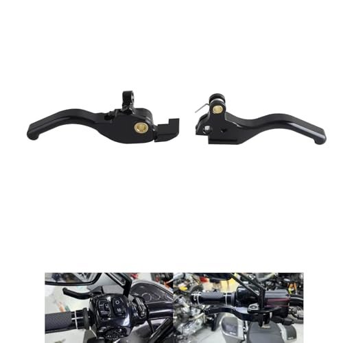 FVMOTO 3 Finger 59 CNC Shorty Hand Control Lever Kit Brake Clutch Levers Fit for Harley Touring Road Glide CVO FLTRXSE FLTRXSTSE FLTRX 20242025 - Image 1