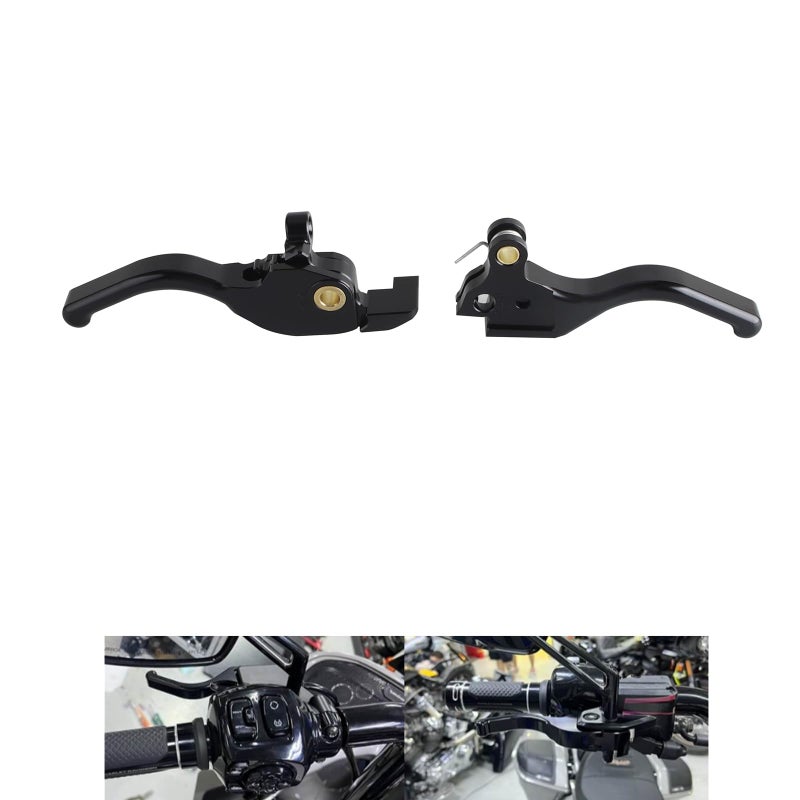 FVMOTO 3 Finger 59 CNC Shorty Hand Control Lever Kit Brake Clutch Levers Fit for Harley Touring Road Glide CVO FLTRXSE FLTRXSTSE FLTRX 20242025 - Image 2