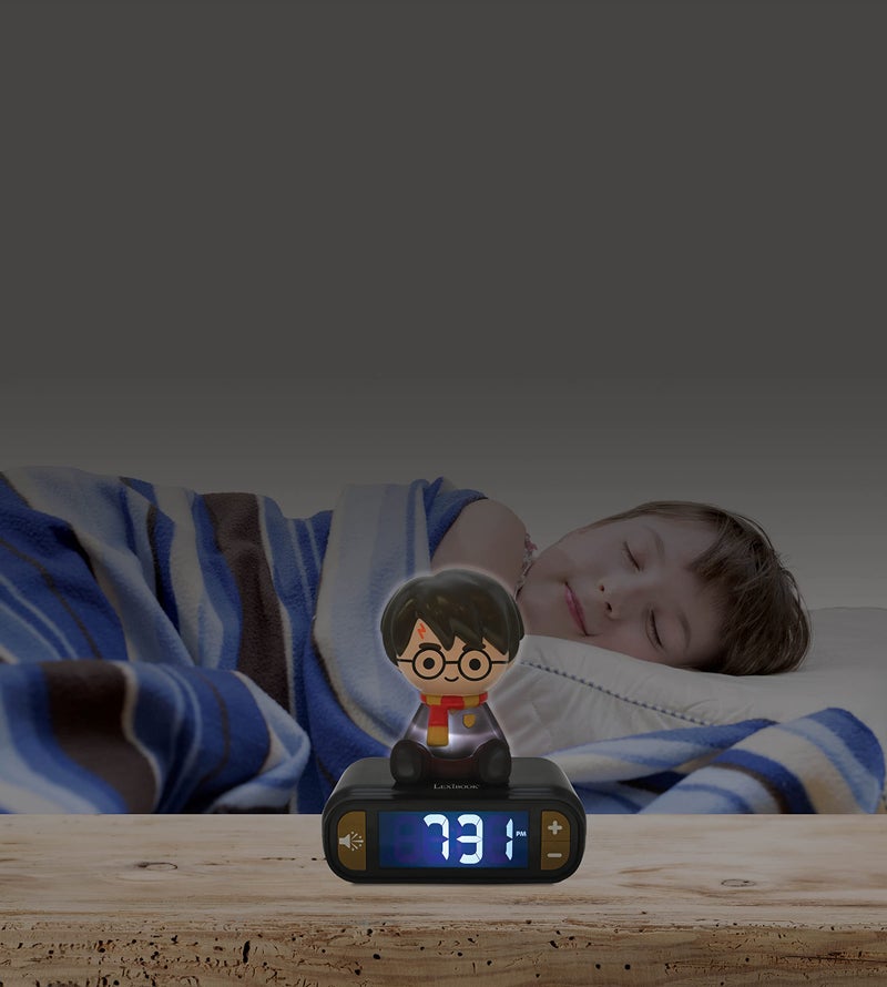 LEXiBOOK - Harry Potter Digital Alarm Clock for Kids with Night Light Snooze, Childrens Clock, Luminous Harry Potter, Black Colour - RL800HP - Image 5
