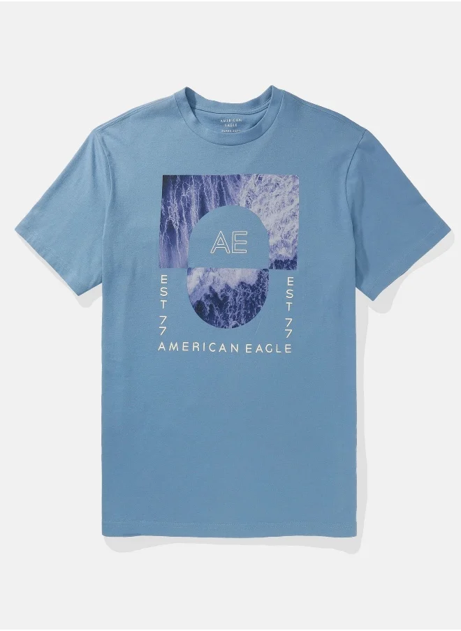 امريكان ايجل AE Photoreal Graphic T-Shirt