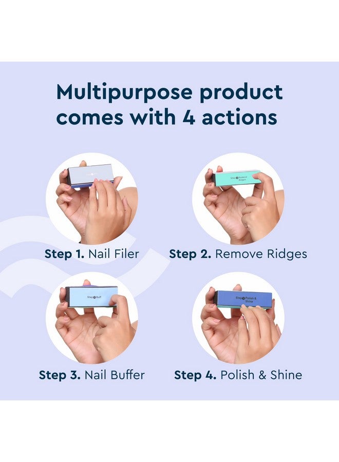 GUBB GUBB 4-Way Nail Buffer, Shiner, and Filer Set - Multicolour - Professional Nail Care Kit for Salon-Quality Results - Includes 4 Different Nail Buffing and Shaping Surfaces for Smooth, Shiny, and Perfectly Manicured Nails - Image 4