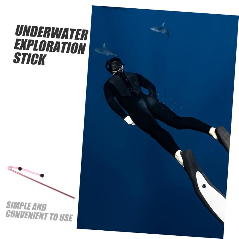 Aluminum Diving Pointer Stick with Hand Strap Dual Function Probe and Bottle Knocker for Scuba Safety - Image 4