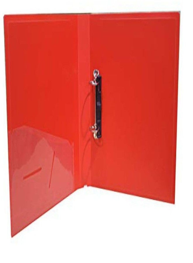 VAVIA 2D Ring Binder File,Plastic File Folder Legal Size Tough & Durable (F/S-Legal 2D Ring Binder RED - 2) - Image 2
