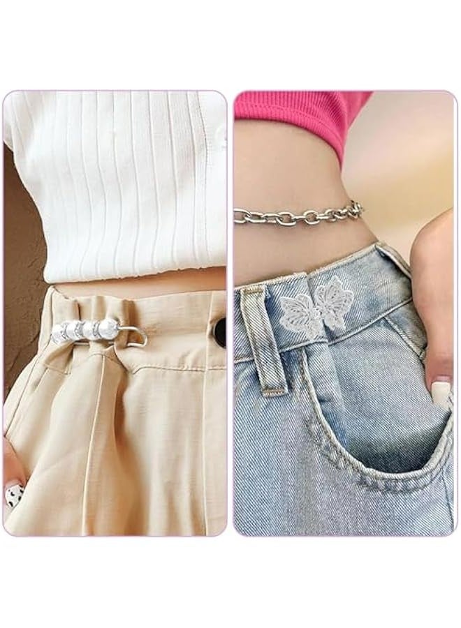 6 PCS erfly on Waist Extenders for Loose Pants Skirts Jeans Men Women Tighten Instantly Sewing Decoration Accessory - Image 5