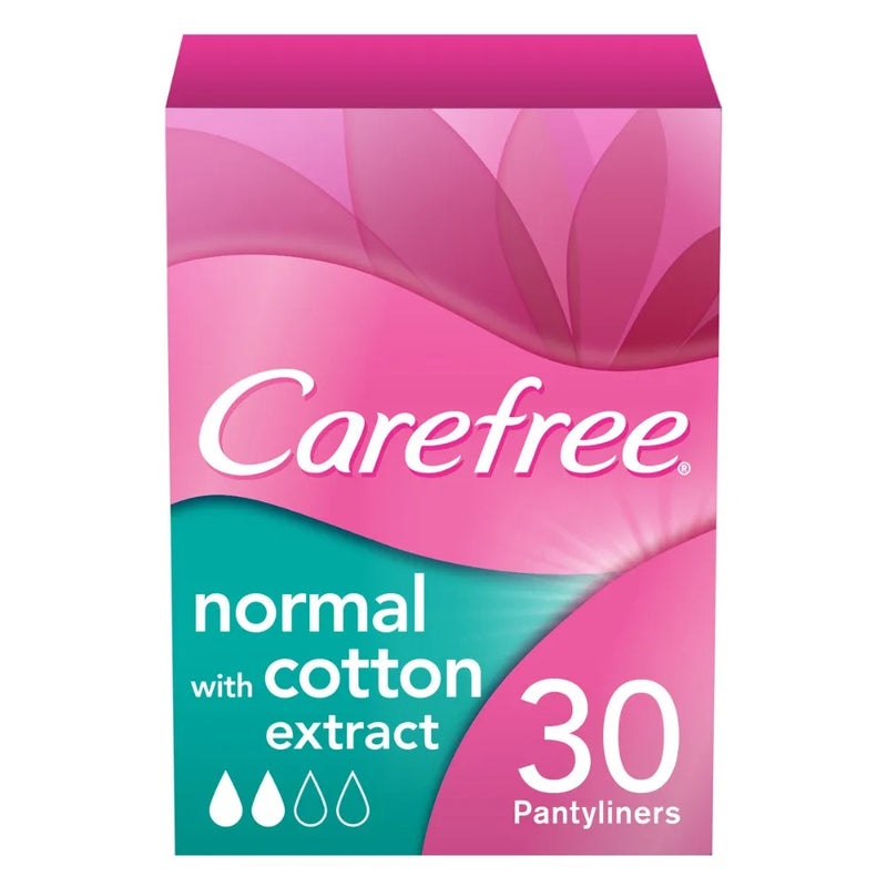 Carefree Normal Cotton Extract Pantyliners- 30pcs
