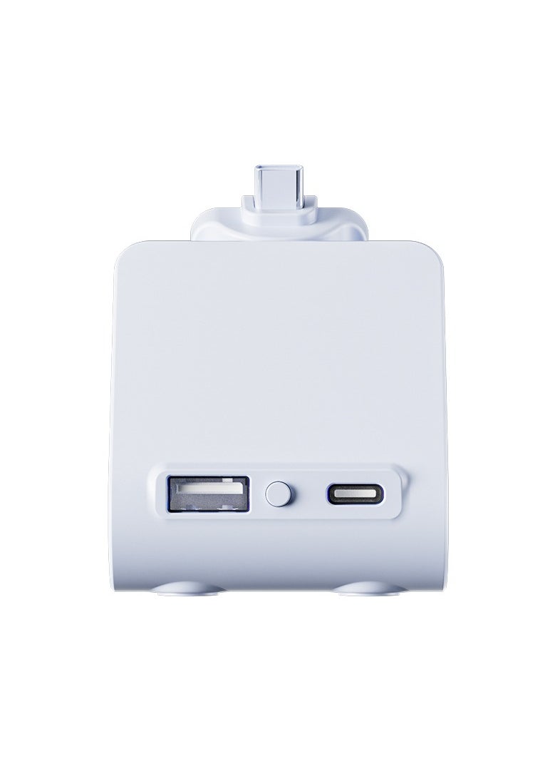 LumsAura Charging Dock Station for PlayStation Portal, Charger Stand for Ps Portal with Colorful Lights and USB C Charging Cable, Handheld Stand Holder for PlayStation Portal (White)  - Image 3