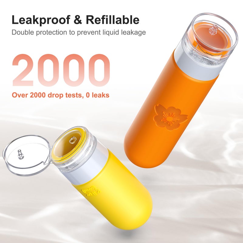 Amzrole 20Pack Travel Bottles for Toiletries, TSA Approved Travel Bottles Silicone Travel Size Containers, Travel Essentials Leak Proof Refillable Liquid, Shampoo and Conditioner Travel Toiletry Bottles - Image 4