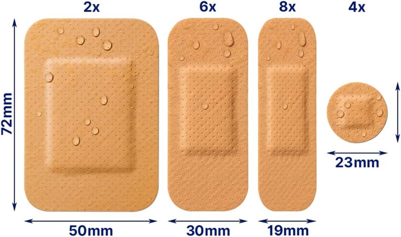 Elastoplast Water Resistant Plastic Plasters 20 Pieces Dirt and WaterResistant Waterproof Ideal for First Aid Strong Adhesion with NonStick Wound Pad Breathable Material Tan - Image 4