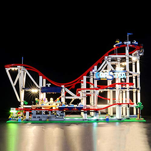 BRIKSMAX Led Lighting Kit for Roller Coaster Compatible with Lego 10261 Building Blocks Model Not Include The Lego Set - Image 1