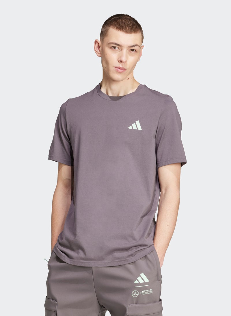 Adidas Mercedes Woven Graphic T-Shirt - Image 1
