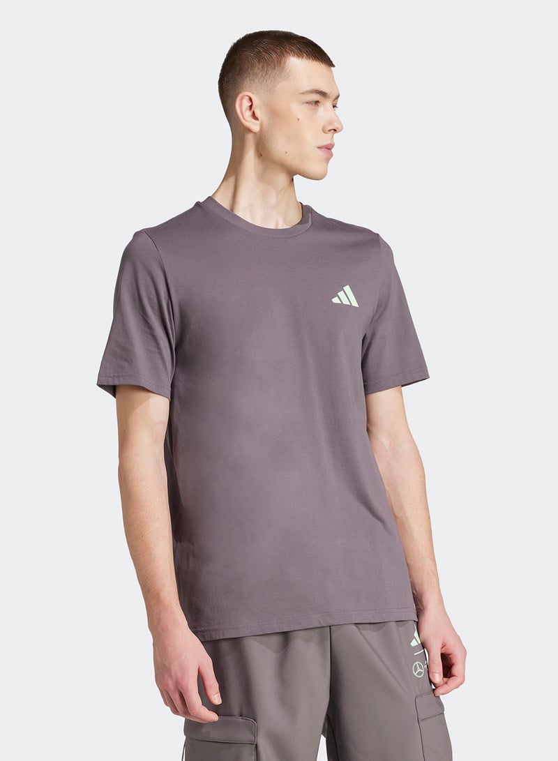 Adidas Mercedes Woven Graphic T-Shirt - Image 3