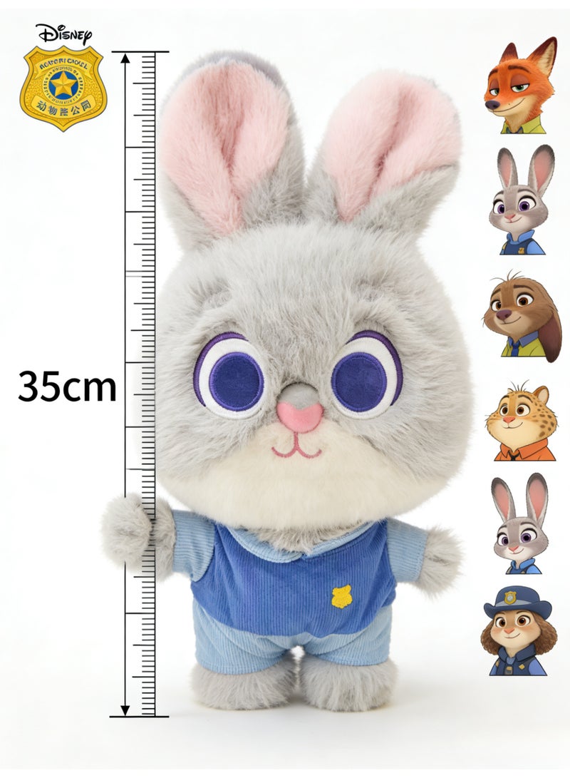 Disney Zootopia Judy Rabbit Police Officer 35cm Large Plush Toy Animation Same IP Doll Ornament - Image 2