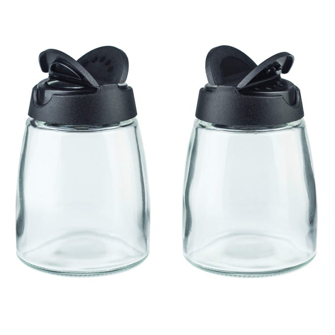 SALT AND PEPPER SHAKERS MOISTUREPROOF CONDIMENT HOLDERS 150ML 2PACK